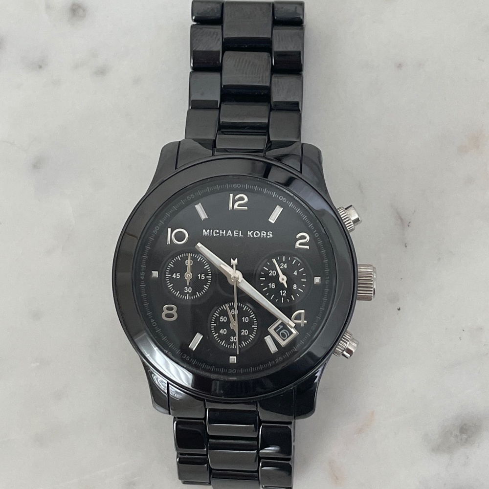 Michael Kors Chronograph Ceramic Watch Bracelet